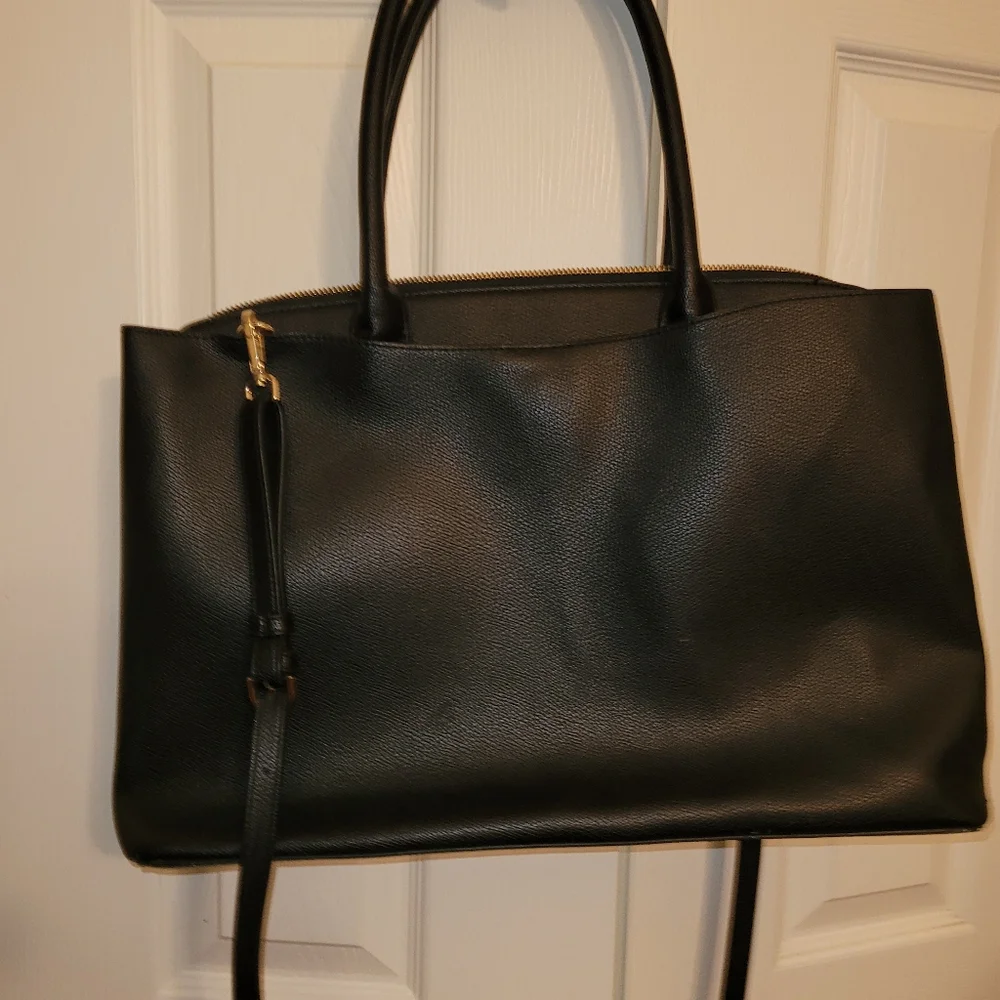 A new day black solid bag